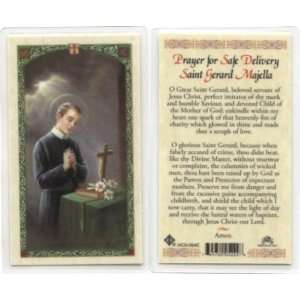  St. Gerard Majella   Prayer for Safe Delivery Holy Card 