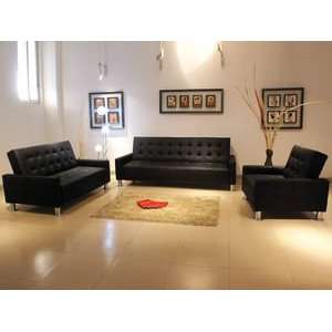    Fina Leatherette Brown Loveseat by At Home
