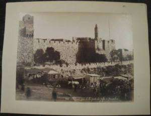 1880s JERUSALEM ALBUMEN PHOTO BONFILS PORT DE JAFFA  