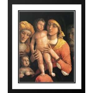 Mantegna, Andrea 28x34 Framed and Double Matted The Holy Family with 