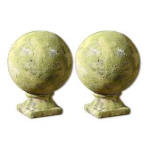   Accessories and Clocks Marian, Round Finial, Set/2 Furniture & Decor