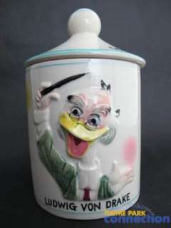   Mickey Donald Von Drake Dan Brechner Lollipop Jar Container  