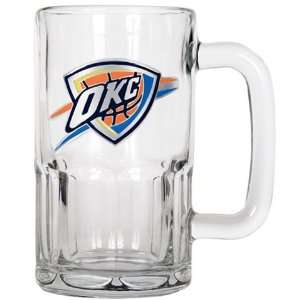  Oklahoma City Thunder Large Glass Beer Mug Sports 
