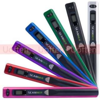 Handheld Portable photo Documents Book Scanner Cordless A4 Colorful 