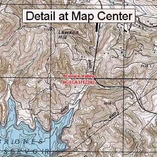 USGS Topographic Quadrangle Map   Briones Valley, California (Folded 