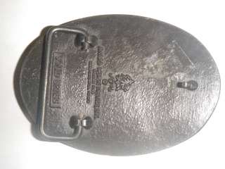   solid brass engraved 3D belt buckle oil rig derrick drill well  