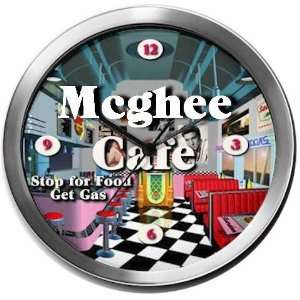  MCGHEE 14 Inch Cafe Metal Clock Quartz Movement Kitchen 