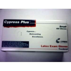 Cypress Plus® Powdered Small Latex Exam Gloves   100 Gloves in a box