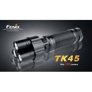 Fenix TK45 Mini Gun Variable Output Tactical 3 LED Flashlight, 760 