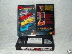 THE POLICE SYNCHRONICITY CONCERT VHS LIVE STING 84 TOUR  