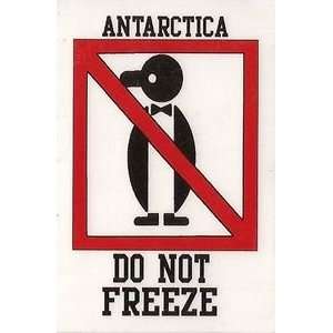  Decal   DO NOT FREEZE