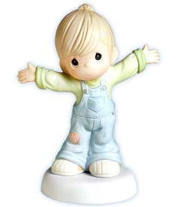 New PRECIOUS MOMENTS Figurine I LOVE YOU THIS MUCH Porcelain 