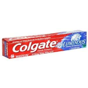  Colgate Luminous Fluoride Toothpaste, Paradise Fresh, 6.0 