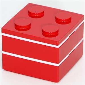 funny red building block Bento Box from Japan Kitchen 