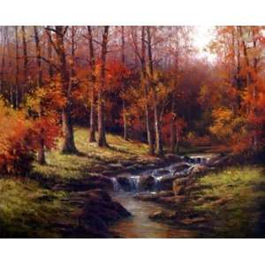  Bubbling Brook Poster by T.C. Chiu (20.00 x 16.00)