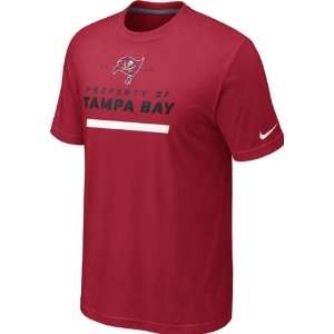  Tampa Bay Buccaneers Red Nike Property Of T Shirt Sports 