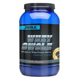 Swole Sports Whey Swole Protein 2lb cookies and cream 