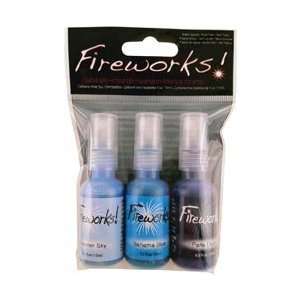  Tsukineko Inks Fireworks Spray 3/Pkg Ocean Arts, Crafts & Sewing