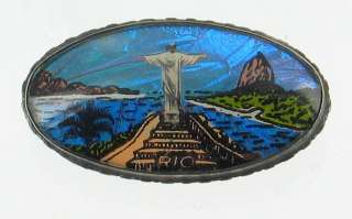 BUTTERFLY WING STERLING RIO CHRIST THE REDEEMER PIN  