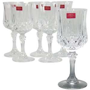Crystal Glassware 25Cl Set Of 6 Longchamp Large Wine  