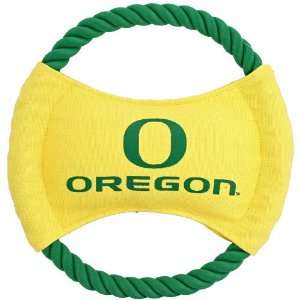  Oregon Ducks 9 Flying Rope Disk Dog Toy Sports 