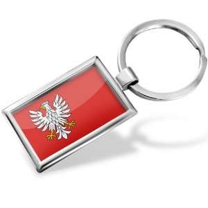 Keychain Mazovia (Mazowieckie) Flag region Poland   Hand Made, Key 