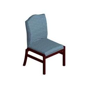   Guest Chair,22 1/2x26x33 3/4,Cherry/Putnam Blue