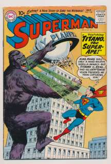 SUPERMAN #138 G, vs. Titano the Super Ape, King Kong, Silver Age DC 