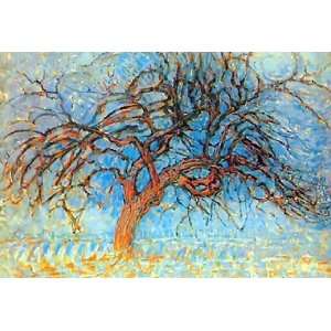 Mondrian Art Reproductions and Oil Paintings Red Tree Oil Painting 