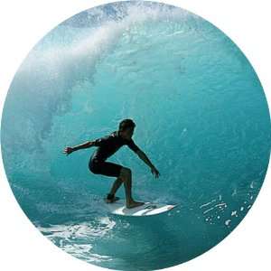  Surfboarding Round Mousepad [Office Product] Office 