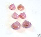 3pk PINK TOURMALINE 4 6MM FACETED BRIOLETTE BEADS G533  