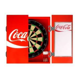  Coca Cola Cabinet Dart Board Set