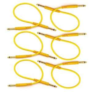   Mono TS 1/4 Yellow Patch Cables   Unbalanced Musical Instruments