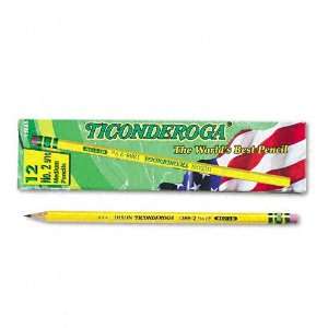  Dixon® Ticonderoga Woodcase Pencil, F #2.5, Yellow Barrel 