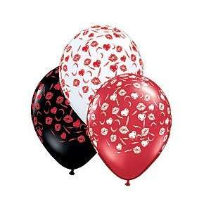    (12) Lips and Swirls 11 Latex Balloons