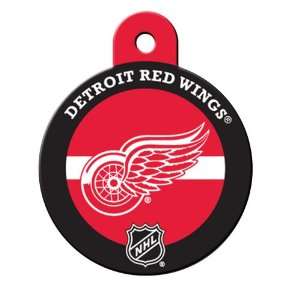  Detroit Red Wings Large Circular NHL I.D. Tag Pet 