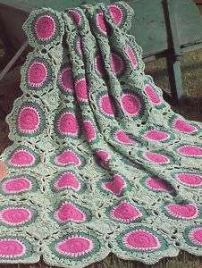 Summertime WATERMELON Motif Afghan Crochet Pattern  