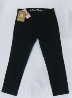 NWT JUICY COUTURE Black Skinny Cropped Legging Jeans P  
