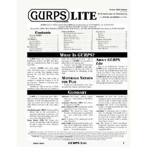 GURPS Lite (Fourth Edition) 2004 Introduction to 