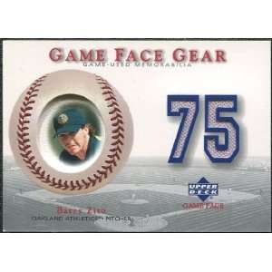   Upper Deck Game Face Gear #BZ2 Barry Zito Away Sports Collectibles