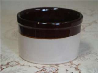 Roseville Pottery RRP 6.5 Tan & Brown Stoneware Crock  