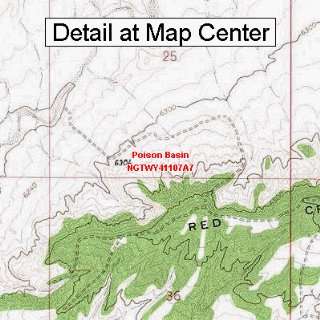  USGS Topographic Quadrangle Map   Poison Basin, Wyoming 