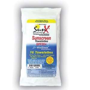  30+ SPF Sunscreen Towelettes (16 Per Package)