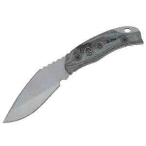  Tops Knives 262 Cheetah Fixed Blade Knife with Black Linen 