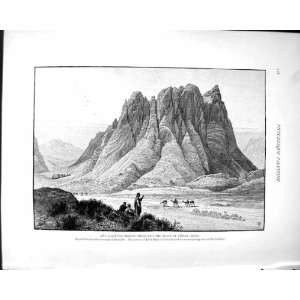   Palestine 1881 Sufsafeh Mount Sinai Rahah Jebel Suna