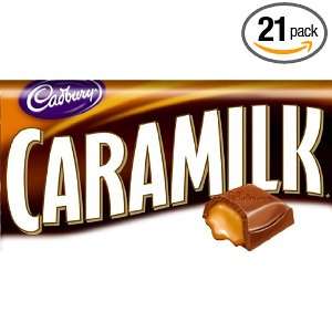 21 pack of Large Cadbury Caramilk Chocolate Bars, 100g, Each Bar, Made 
