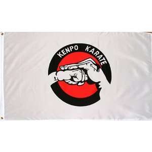  Kempo (Kenpo) Karate Flag   3 foot by 5 foot Polyester 