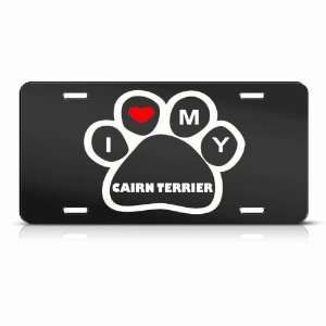  Cairn Terrier Dog Dogs Novelty Animal Metal License Plate 