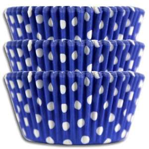  Royal Blue Polka Dot Baking Cups, Greaseproof 1000 Pack 