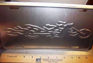   Metal license plate Embossed stylized Motorcycle very cool  